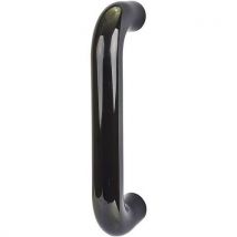 Straight pull handle 220 x 34mm bolt fix black ebony