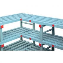 Upper corner shelf w x d 1500 x 400 mm