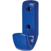 Colour coated single coat hook cobalt blue