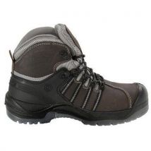 Size 10 Brown Waterproof Leather Safety Boots With Toe Cap by Delta Plus