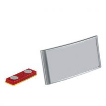 Classic badge with magnet 34x74 mm