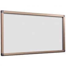 Antares 24-sheet a4 display case with metal background and grey exterior