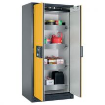 Q-classic-90 cabinet - 893 mm - steel - yellow - 4 drawers