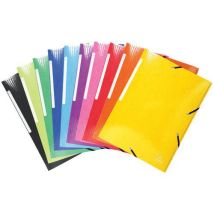 Set of 25 iderama 425-g card folders in 10 assorted colours