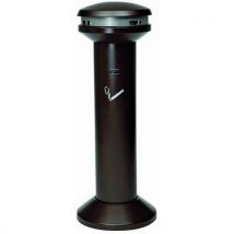 Infinity cigarette butt receptacle on column large capacity