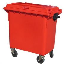 Red Wheeled Bin 770 L