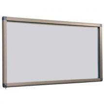 Antares 18-sheet a4 display case with metal background and sand-coloured exterior