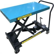 500kg manual scissor lift table - platform wxl 1320x610mm