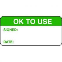 1000 ok to use quality control labels 18 x 38mm