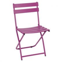 Folding chair - square - purple