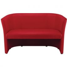 2-seater club chair red red