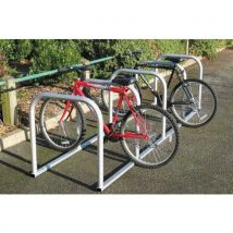 8 Cycle Galvanised Sheffield Cycle Rack with Baseplate