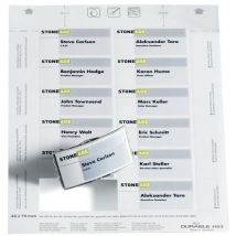 Badge insert sheet for printing 4x7.5 cm 240 labels