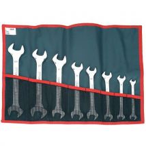 Combination spanner set in pouch