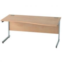 Satellite wave cantilever desk right 1400 beech