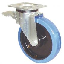 Rubber swivel castor eu centre-to-centre distance - 350 kg