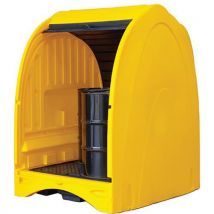 4 drum all weather polyethylene spill pallet - lubetech