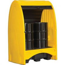 2 drum all weather polyethylene spill pallet - lubetech