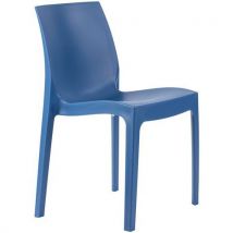Strata polypropylene bistro chair blue