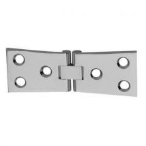 Counter flap hinge 100 x 38 x 3mm polished chrome