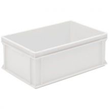 Europe 40l solid stacking bin 600x400x220mm white