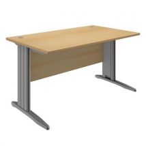 Ticka L legs straight desk L 140 x d 80 cm beech