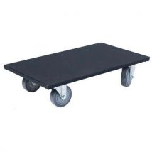 Wooden Dolly - 300kg Capacity - Black - Manutan