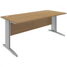 Ticka L legs straight desk L 180 x d 80 cm walnut