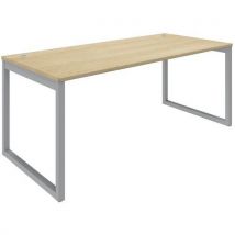Air straight desk 180 x 80 cm light oak