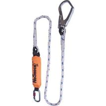 Single Rope Fall Arrest Lanyard 1 Karabiner 1 Snap Hook by Delta Plus