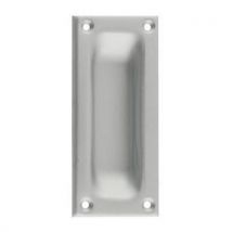 Rectangular flush aluminium door pull90 x 38mmsatin alumin