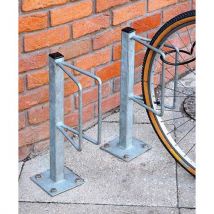 Galvanised Single Cycle Stand Fixed Post with Baseplate
