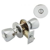 Touchpoint hotel door knobset bathroom polished chrome