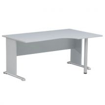 Compact desk left panels L gray solo