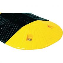 Set of two half-round speed bump modules height 5 cm