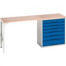 Bott - Verso 7 large drawer pedestal bench mpx top 930x2000x600mm