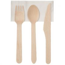 Sachets of wooden cutlery - 4/1