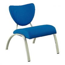 Blue fabric chair comfortable alu frame