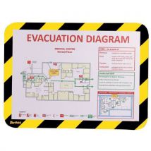 Black/Yellow A4 Magnetic Document Frames Pack of 2 by Tarifold