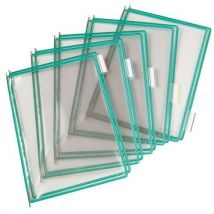 A4 Green Top Opening Pivoting Pockets Pack of 10 by Tarifold