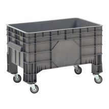 Grey 550-l containers with castors