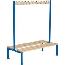 Blue double sided 12 hook bench seat