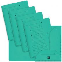 Hv folder two flaps pastel green