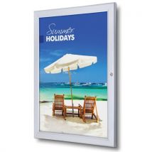 Silver A2 Lockable Poster Case by Jansen