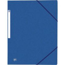 3 flap folder - blue card card