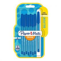 Pack of 10 - Inkjoy 100 Cap Wrap Ballpoint Pen With Cap Blue