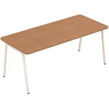 Ascend rectangluar meeting table 740x1800x800 beech