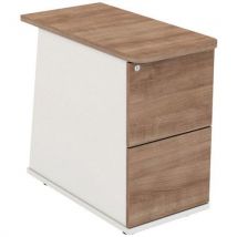 Ascend 2 drawer desk high pedestal birch