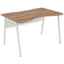 Ascend double wave desk 740x1200x800mm birch
