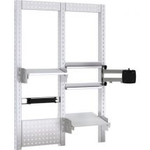 Bott - 900mm cubio rear frame kit with monitor arm and 2 shelves